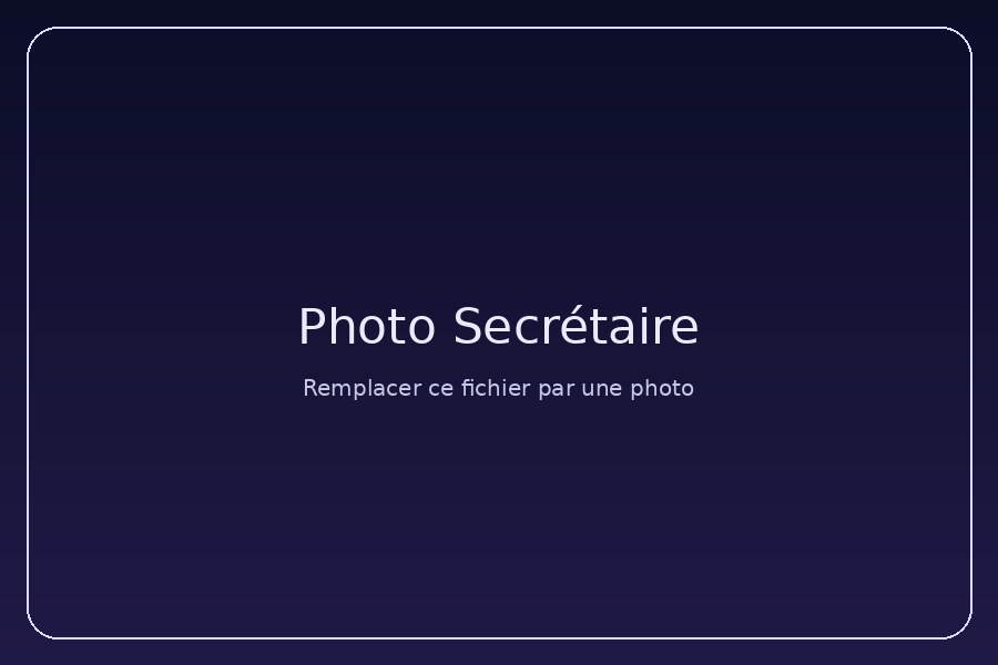 Photo de la secrétaire (à ajouter)